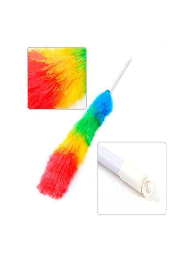 اي تي بي قطعة واحدة من منفضة غبار بلاستيكية ناعمة سحرية مضادة للكهرباء الساكنة لتنظيف نوافذ السيارات والمنازل، قابلة للتمديد بطول 28 بوصة، بألوان قوس قزح، قابلة لإعادة الاستخدام، لتنظيف الأسقف والمراوح والأثاث في المنزل والمكتب والمطبخ. - Image 2